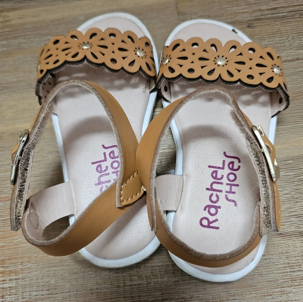 RACHEL SHOES Lil Palmer Infant/Toddler Tan  Sandals, Shoes